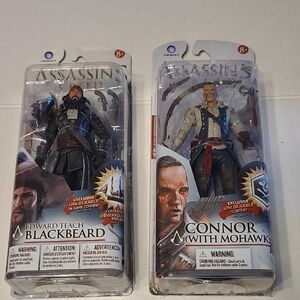 Assassin's Creed Action Figures - Blackbeard and Connor